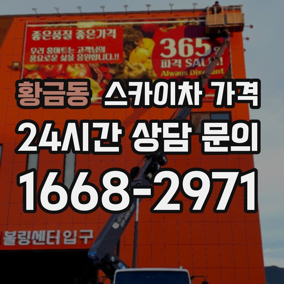 황금동 스카이차 가격 가로수·간판·전선이 동선을 막을 때