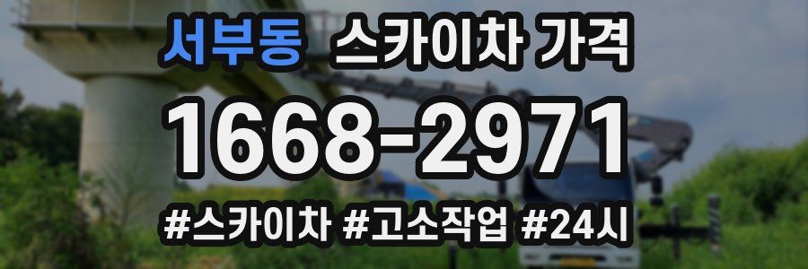 서부동 스카이차 가격