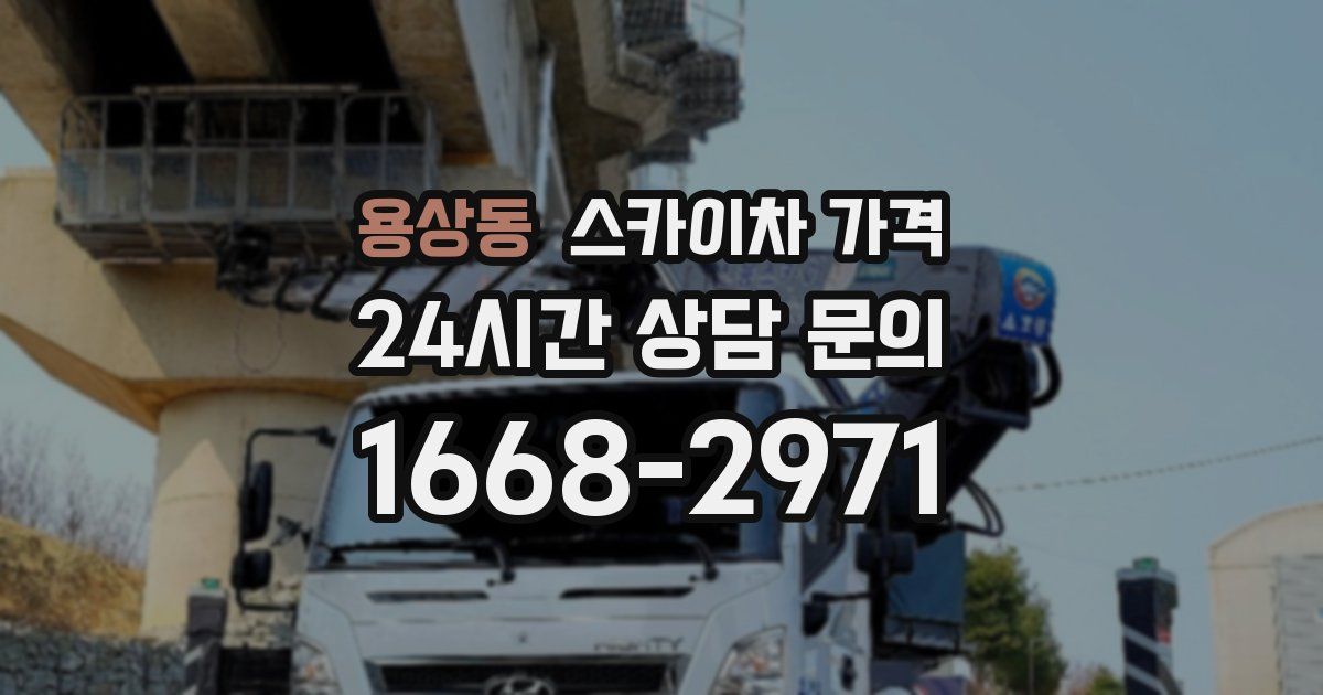 용상동 스카이차 가격