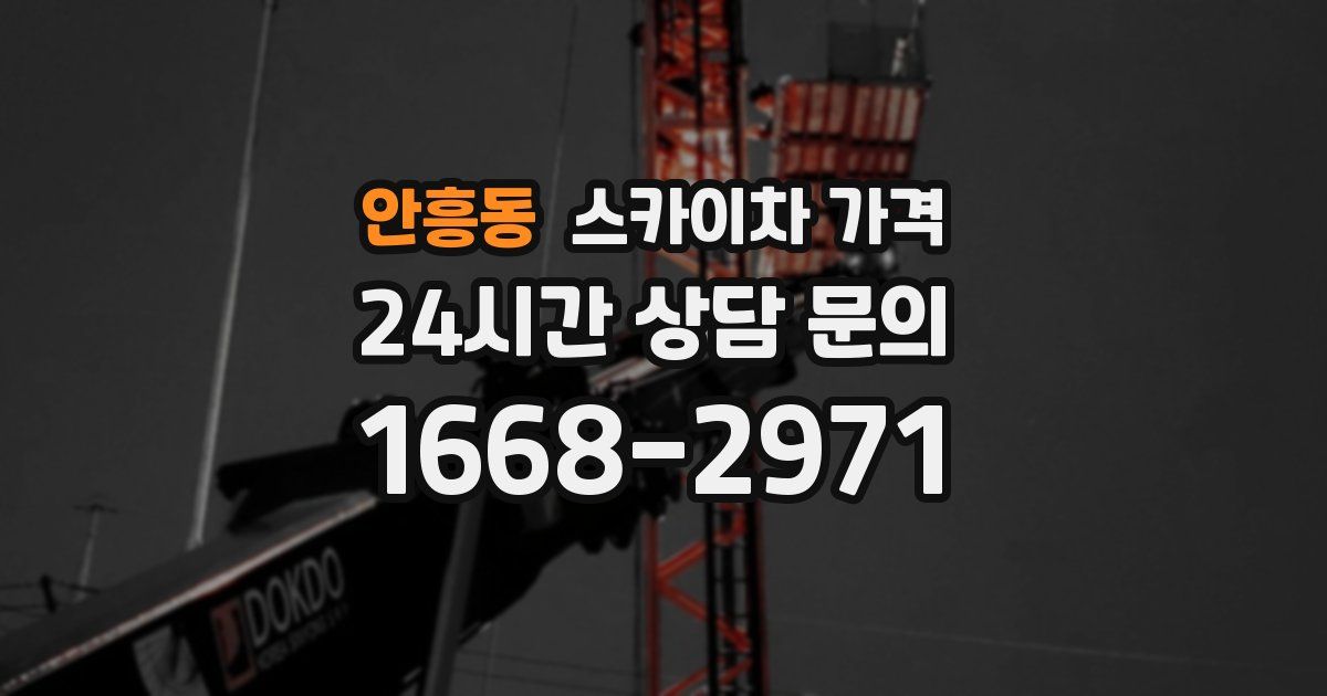 안흥동 스카이차 가격