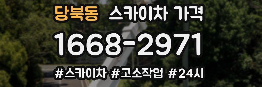 당북동 스카이차 가격