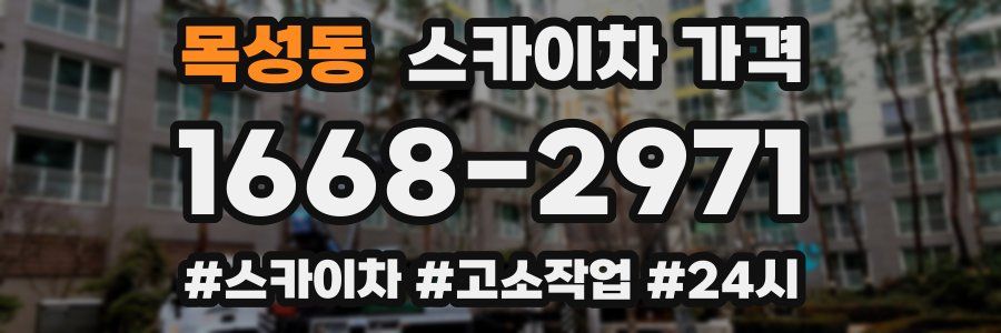 목성동 스카이차 가격