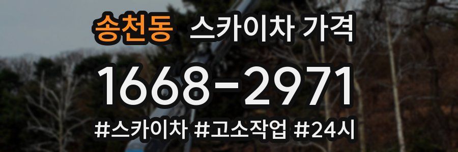 송천동 스카이차 가격