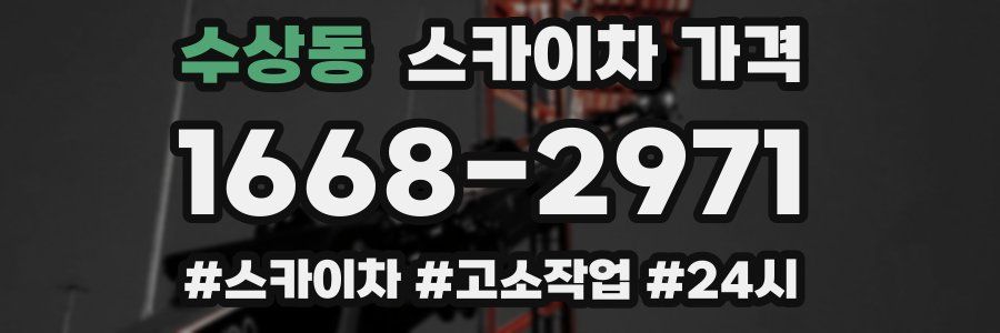 수상동 스카이차 가격