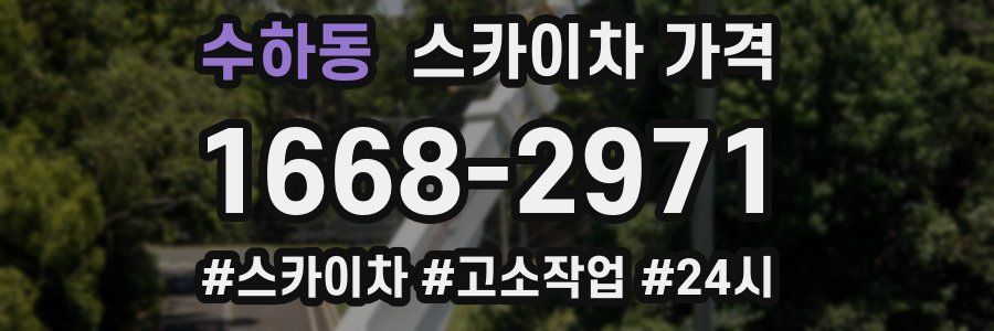 수하동 스카이차 가격