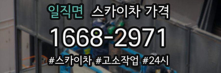 일직면 스카이차 가격