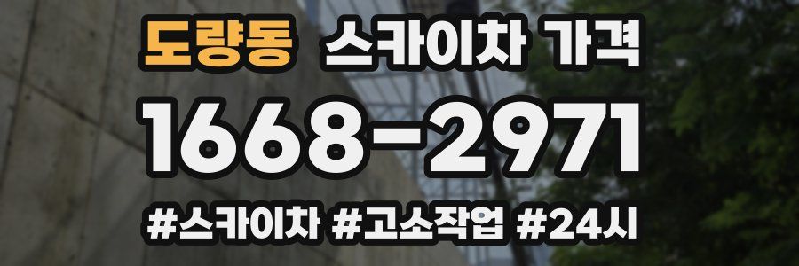 도량동 스카이차 가격