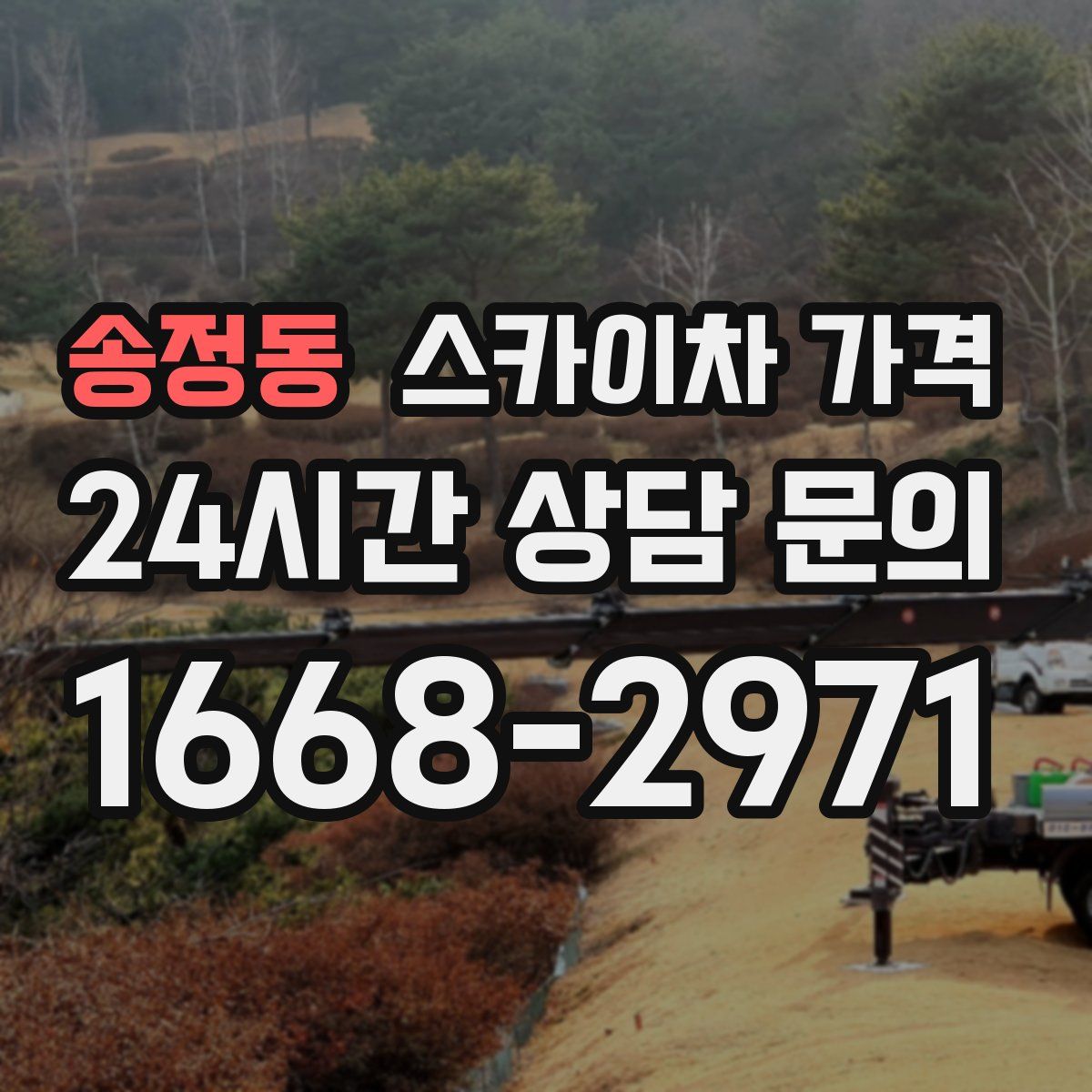 송정동 스카이차 가격