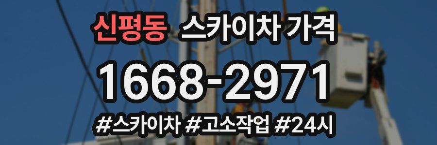 신평동 스카이차 가격