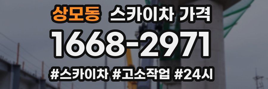 상모동 스카이차 가격