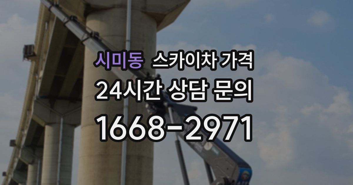 시미동 스카이차 가격