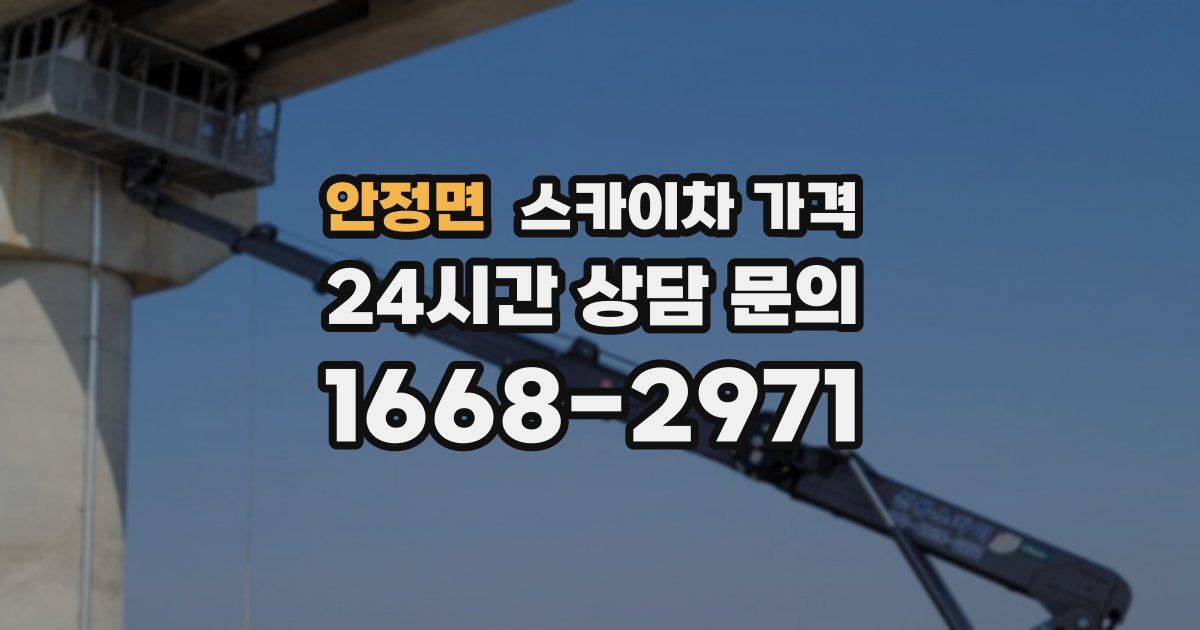 안정면 스카이차 가격