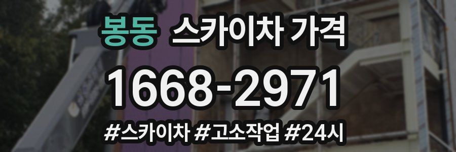 봉동 스카이차 가격