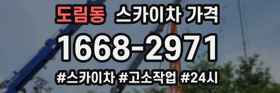 도림동 스카이차 가격