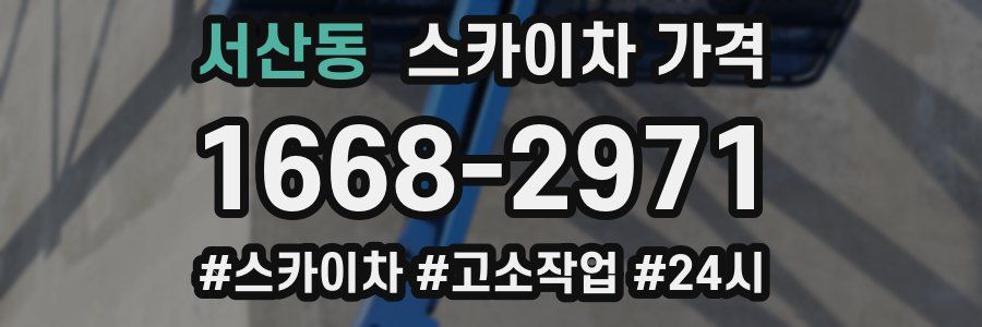 서산동 스카이차 가격