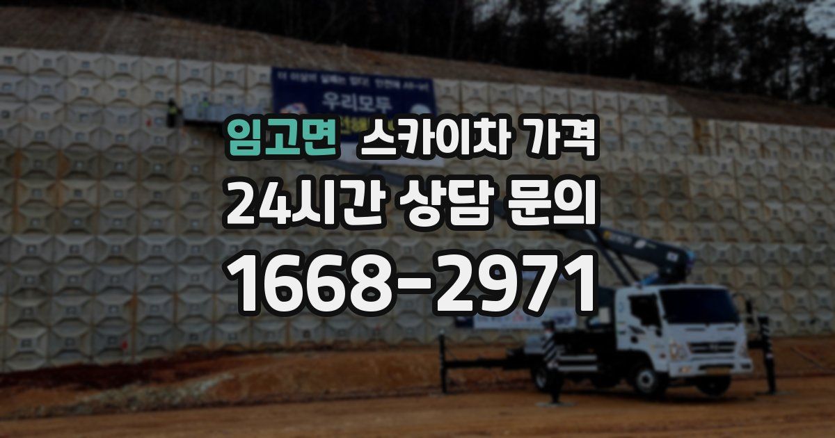 임고면 스카이차 가격