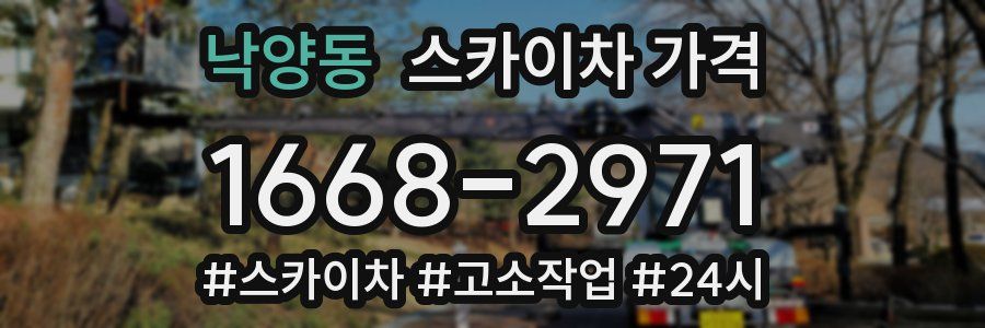 낙양동 스카이차 가격