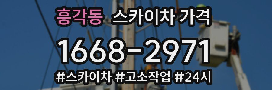 흥각동 스카이차 가격