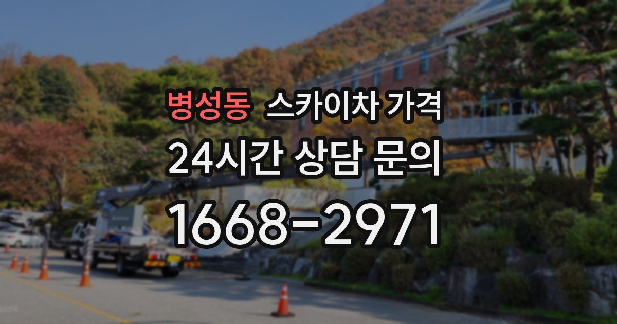 병성동 스카이차 가격