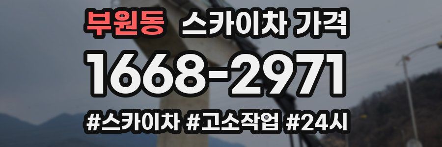 부원동 스카이차 가격