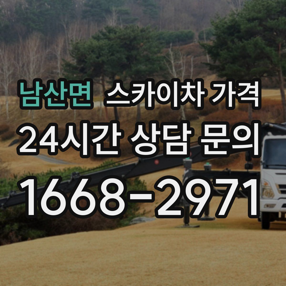 남산면 스카이차 가격