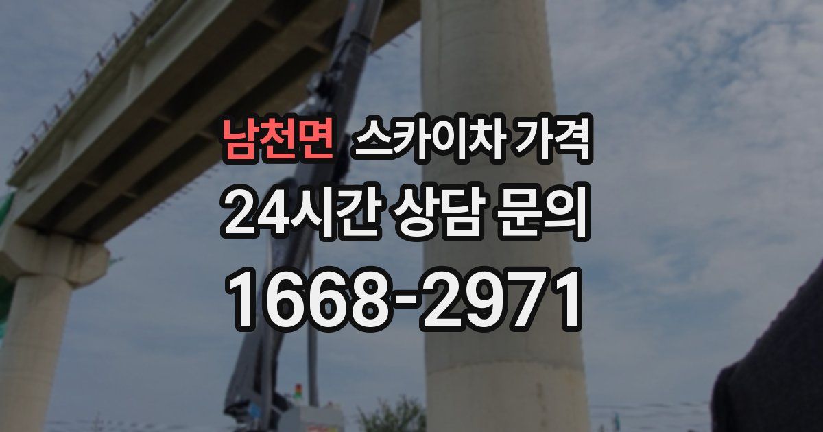 남천면 스카이차 가격