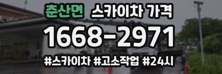 춘산면 스카이차 가격