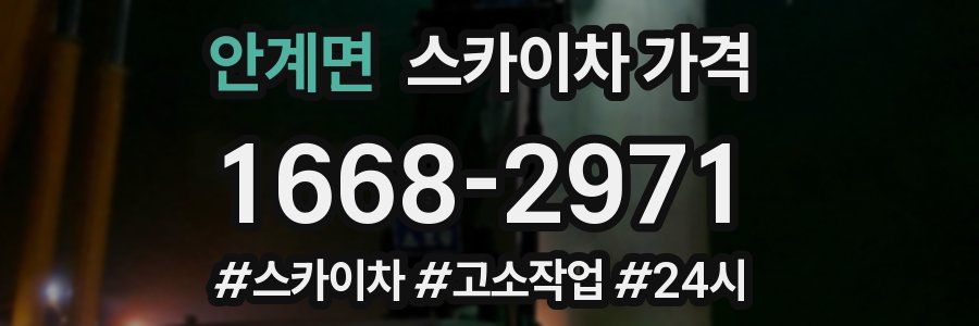 안계면 스카이차 가격