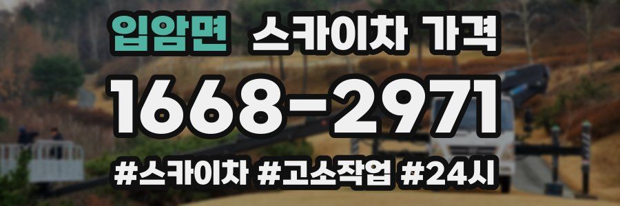 입암면 스카이차 가격