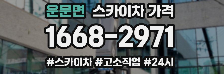 운문면 스카이차 가격