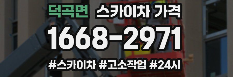 덕곡면 스카이차 가격