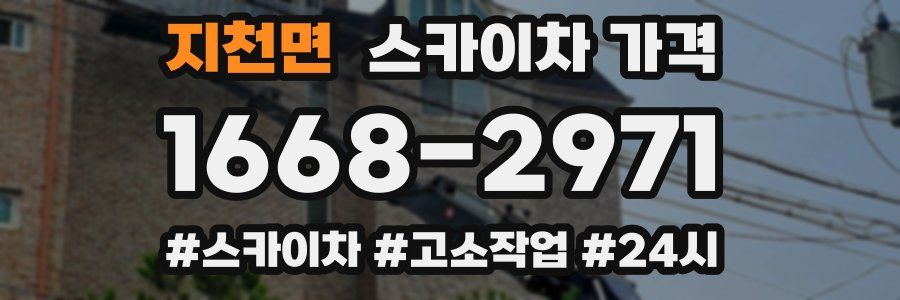 지천면 스카이차 가격