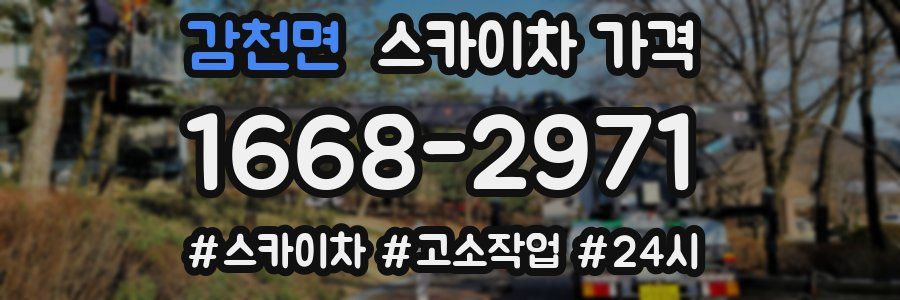 감천면 스카이차 가격