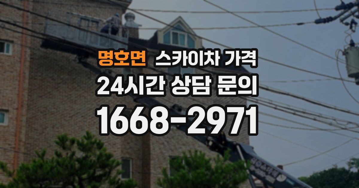 명호면 스카이차 가격