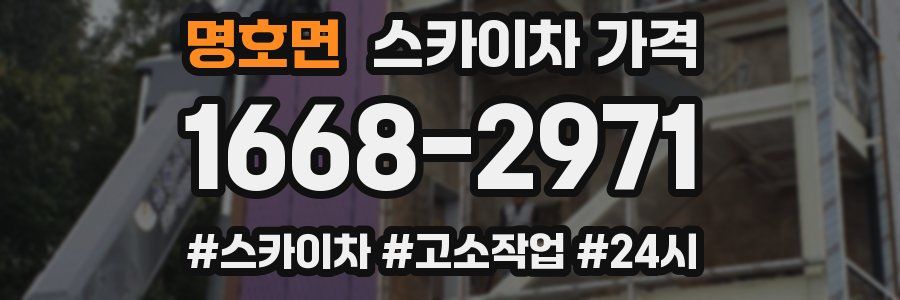 명호면 스카이차 가격