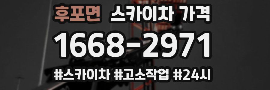 후포면 스카이차 가격