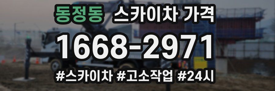 동정동 스카이차 가격