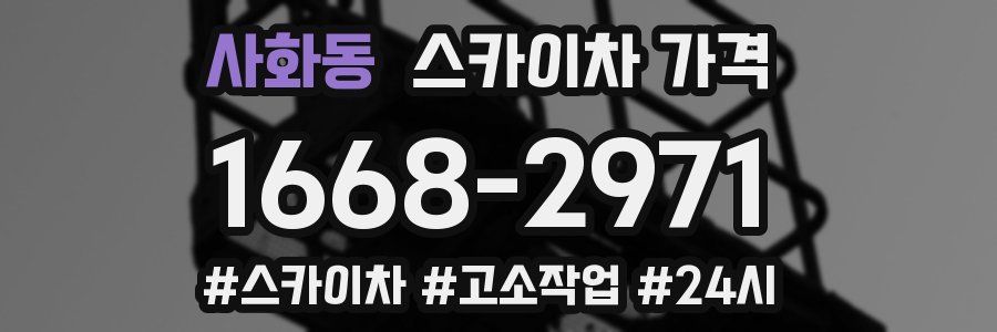 사화동 스카이차 가격