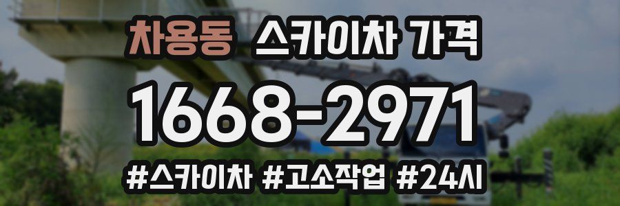 차용동 스카이차 가격