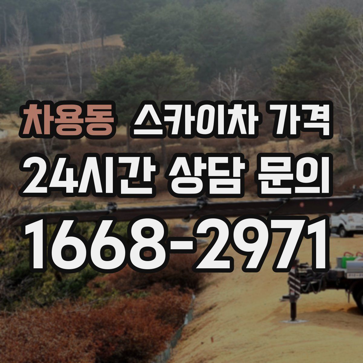 차용동 스카이차 가격