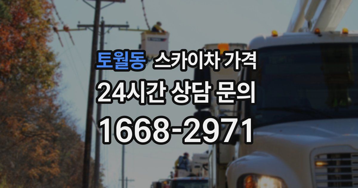 토월동 스카이차 가격