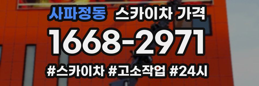 사파정동 스카이차 가격