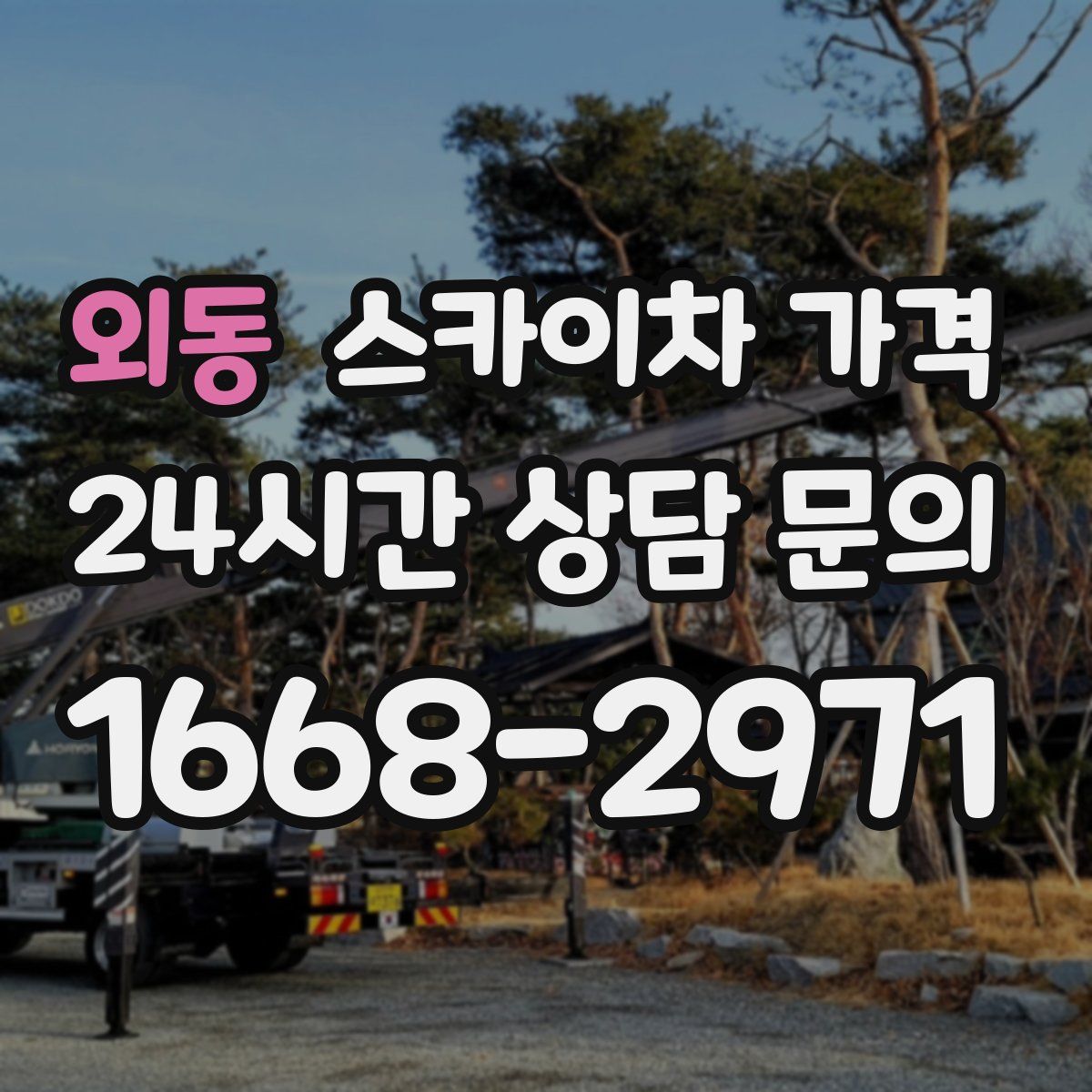 외동 스카이차 가격