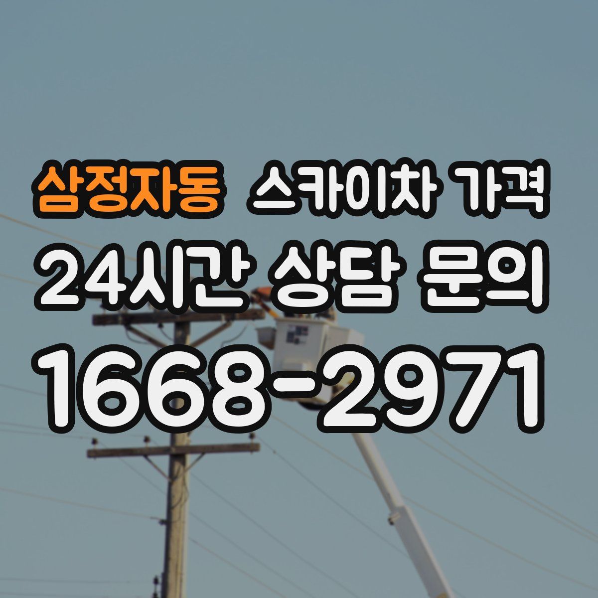 삼정자동 스카이차 가격