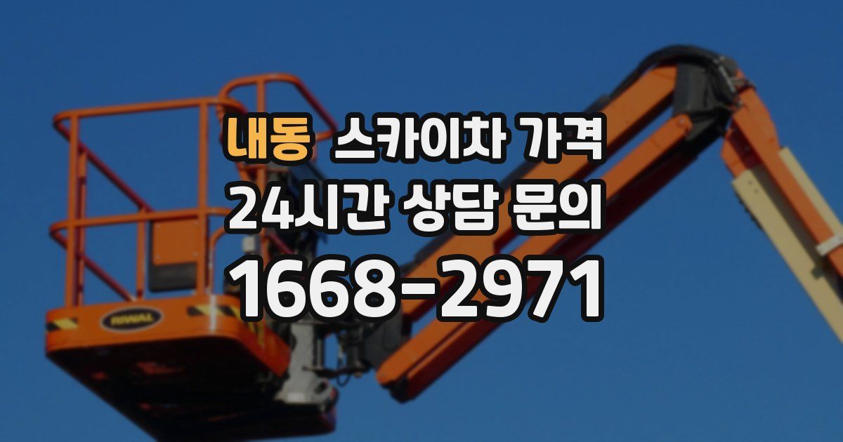 내동 스카이차 가격