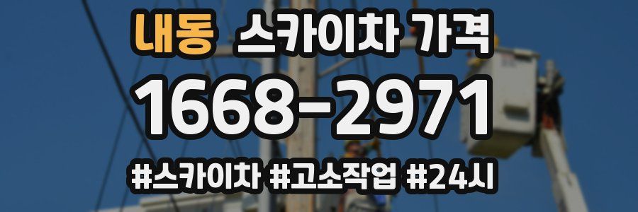 내동 스카이차 가격