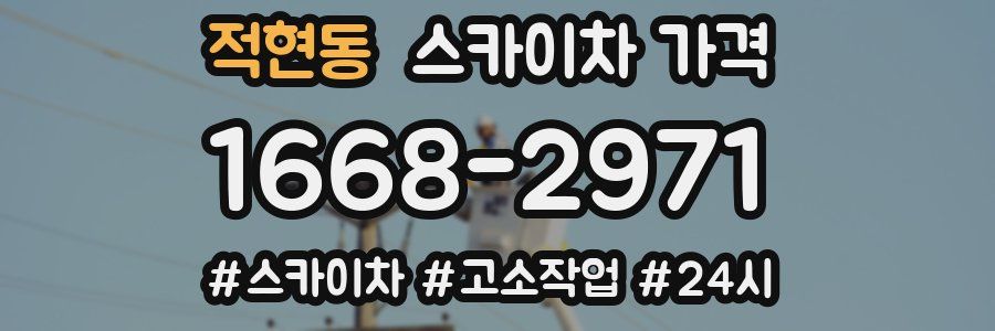 적현동 스카이차 가격