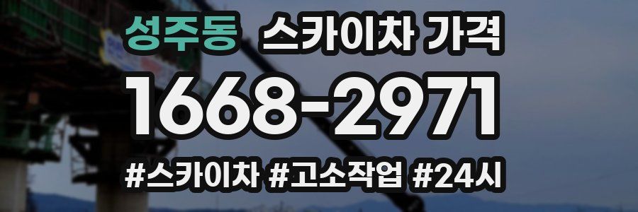 성주동 스카이차 가격