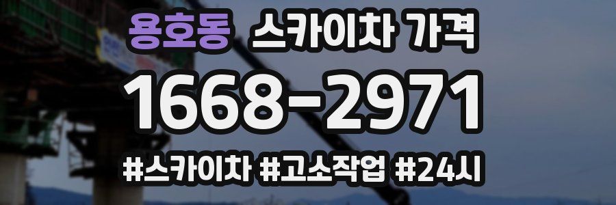 용호동 스카이차 가격