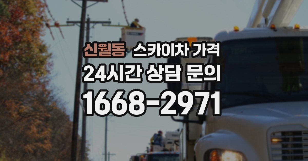 신월동 스카이차 가격